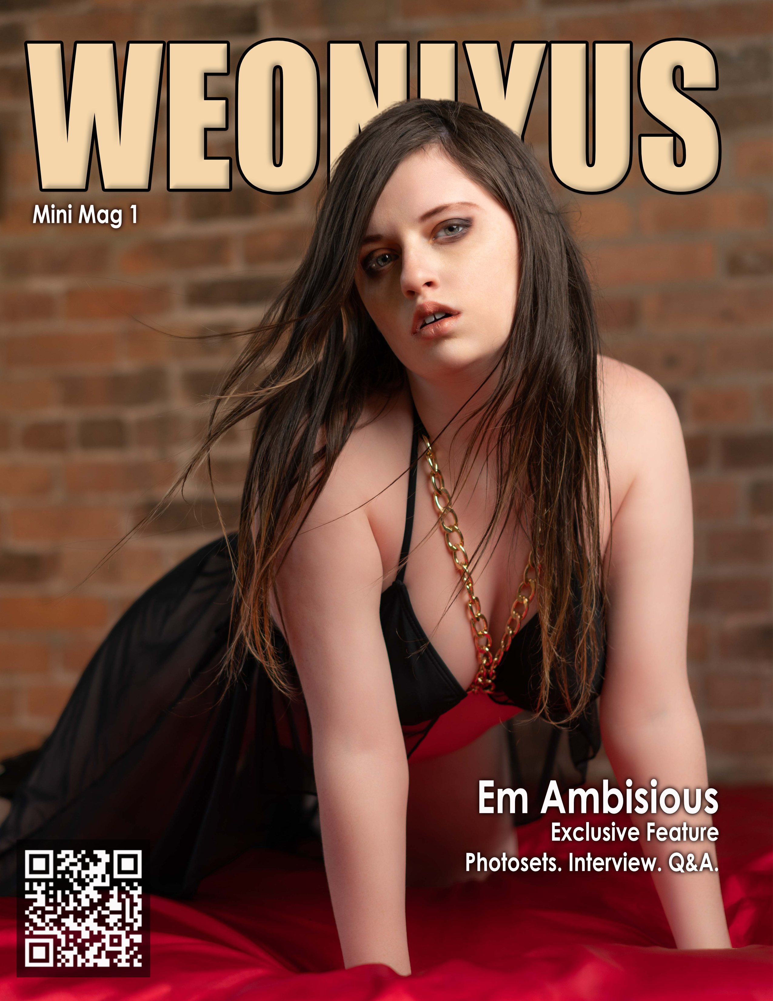 Cover of WEONLYUS Magazine Issue 34 featuring Chloe Hegarty with Newrad and Liber8Studio