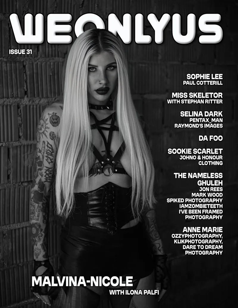 Cover of WEONLYUS Magazine Issue 31 featuring Malvina-Nicole, with Ilona Palfi